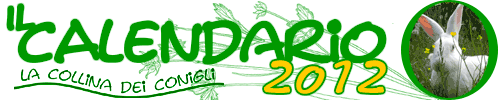 Calendario 2012 de La Collina dei Conigli onlus